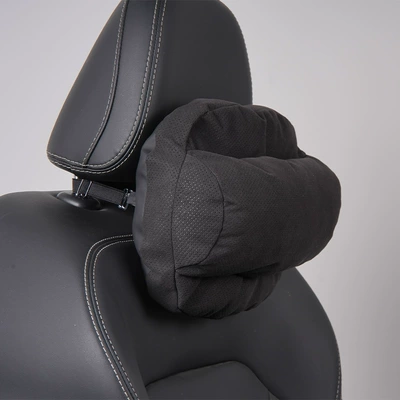 Suitable for Maybach BMW Mercedes-Benz Audi neck pillow waist perforated breathable headrest car headrest wholesale (Headrest) - a-black-headrest