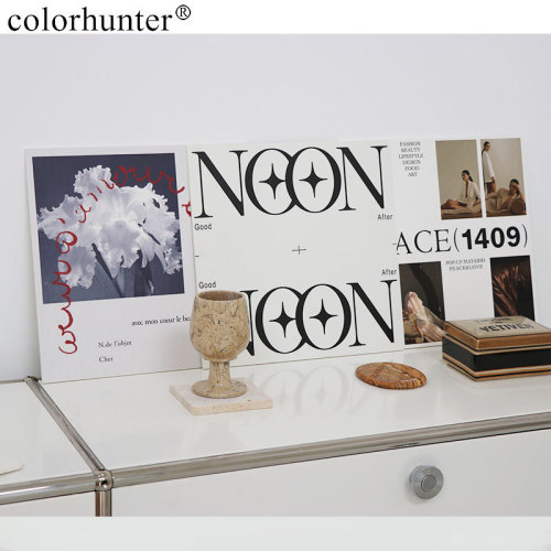 Fashion ins modern simple display painting home furnishings desktop decoration painting French retro letter pattern placement painting