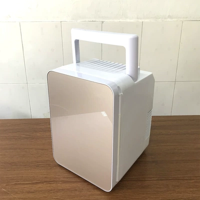 Cross-Border Car Refrigerator 10L Single-Door Small Satchel Mini Refrigerator Car Household Refrigerated Fresh-Keeping Small Refrigerator (Soyuducular) - champagne-color-dual-use-for-car-and-home-national-standard-220v