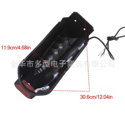 Rear Mudguard with Tail: Electric vehicle fender