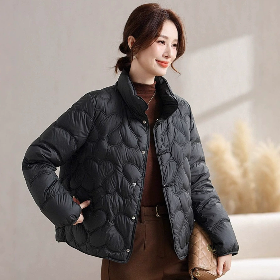 Пуховик женский продвинутый смысл короткий 2025 новый зимний женский Цзян Наньфэн теплая утка пуховик Pinghu