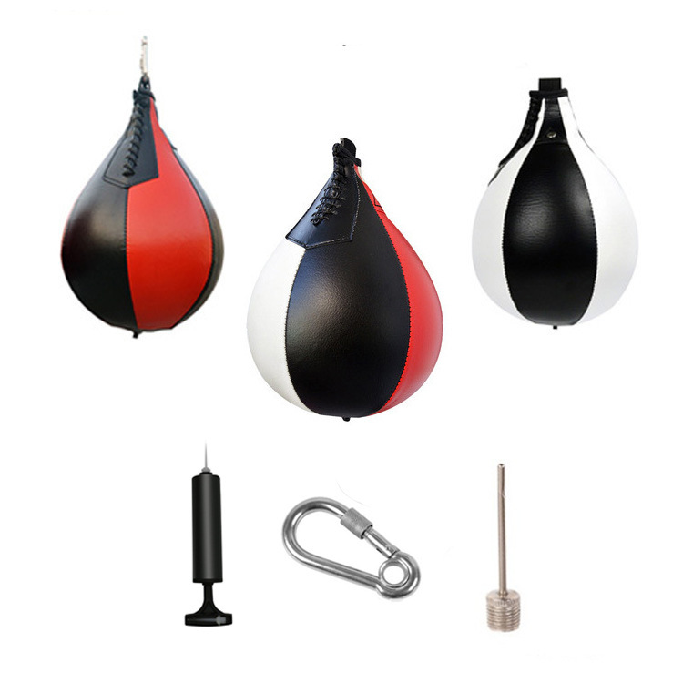 Boxing Speed Ball Hanging Household Inflatable Boxing Training Reaction Ball Elastic Pear-Shaped Ball Vent Ball Sandbag