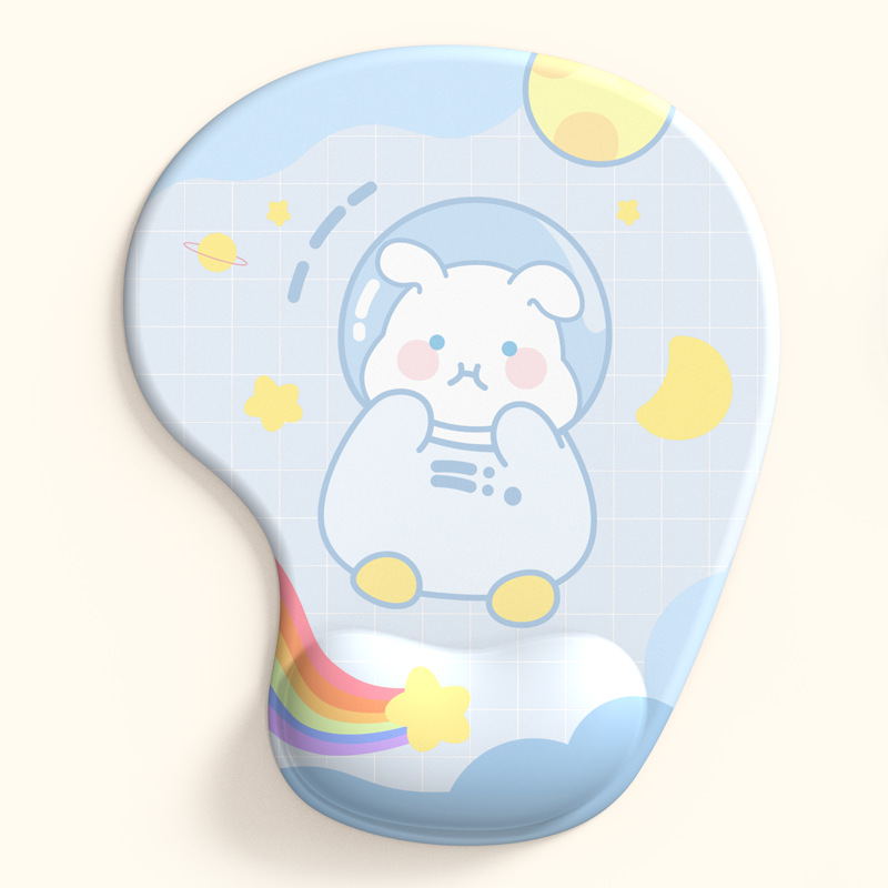 Alfombrilla de ratón almohadilla de muñeca de silicona tamaño pequeño lindo niños y niñas computadora de dibujos animados de Oficina Juego de mesa pad soporte de muñeca