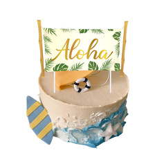 Amazon Hawaii Birthday Party Decoration Cake Insert Aloha Party Venue Setup Cake Insert