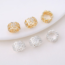 14K����ɫ�͹�΢��ʯ����U�ՈA��Ͱ�����diy�ֹ��Ʒ���