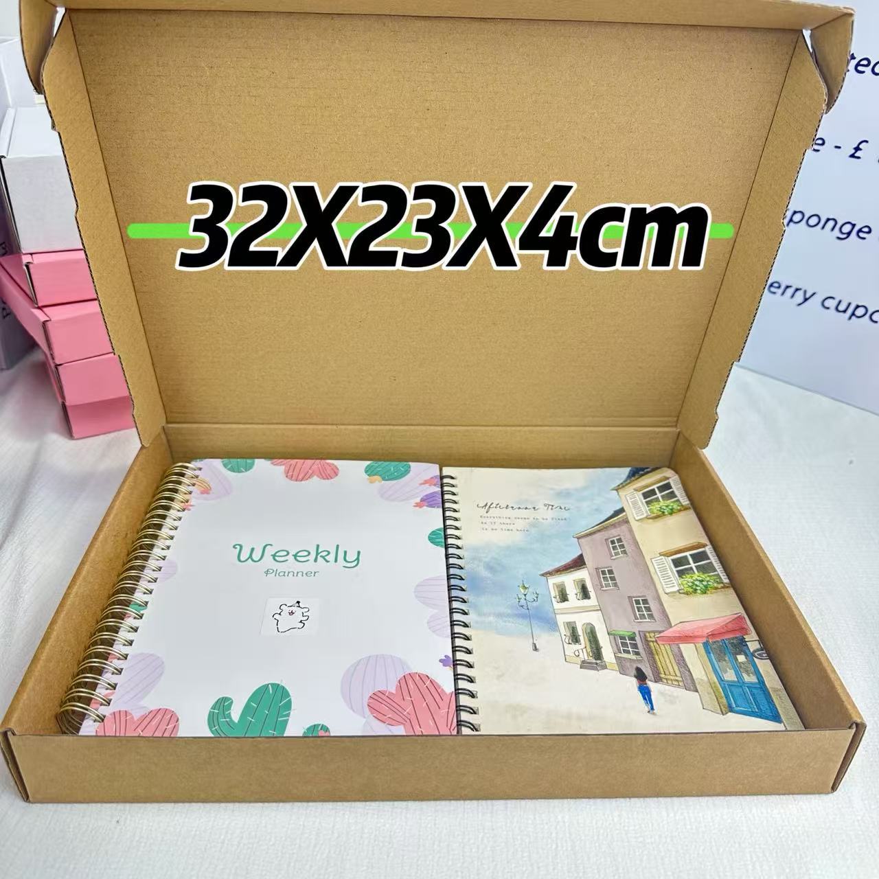 Tarjeta de tarjeta Kraft Aircraft Box tarjeta pequeña caja de embalaje avanzada caja de entrega grande caja de regalo rectangular caja de papel