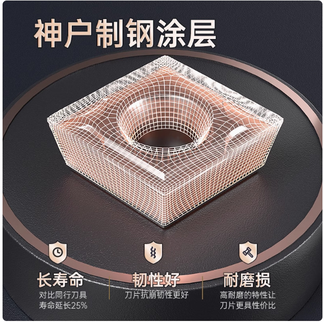 数控刀片CCMT060204内孔刀粒粗镗孔车刀菱形钢件不锈钢镗刀