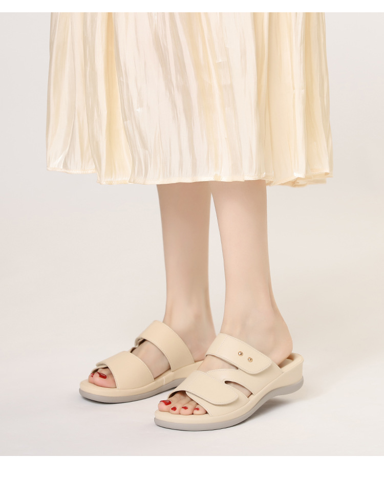 Wedge Heel Non-Slip Shoes For Women Summer New Fashionable Casual Versatile Beach Vacation Sandals_vogvips.com