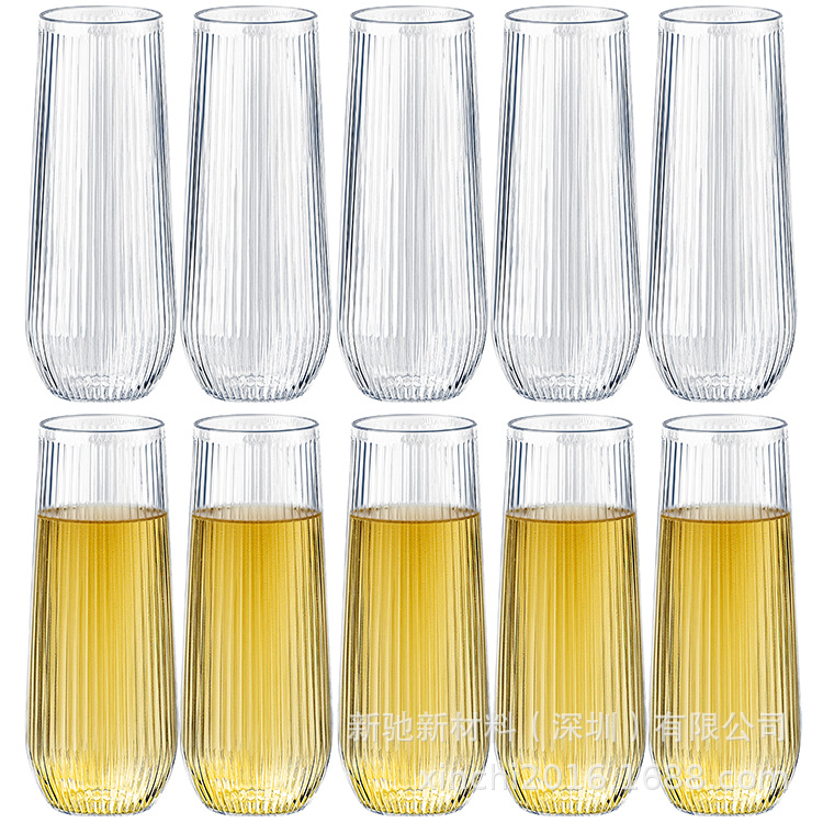 Copas de vino desechables más vendidas de Amazon Copas de champán Copas de vino tinto Copas de vino PET de plástico grueso y translúcido