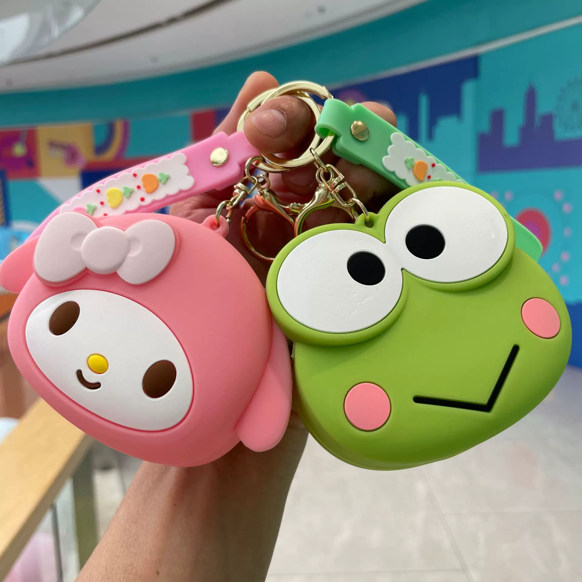 Sanrio силиконовый кошелек, сумочка для ключей, брелок, подвеска, подарок на день рождения