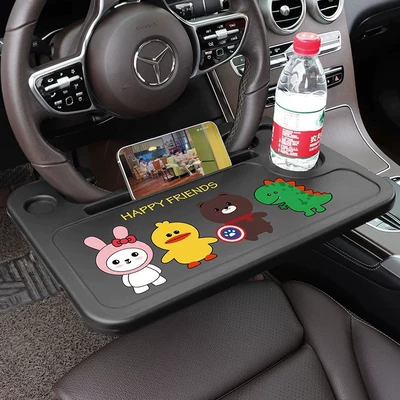 Car table board, Wheel Dining Table, Car Interior - upgrade-to-bestie-black-now-with-a-phone-holder
