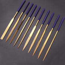 镀钛金刚石锉刀3*140扁/方/三角/半圆锉电镀模型整型锉平板锉刀