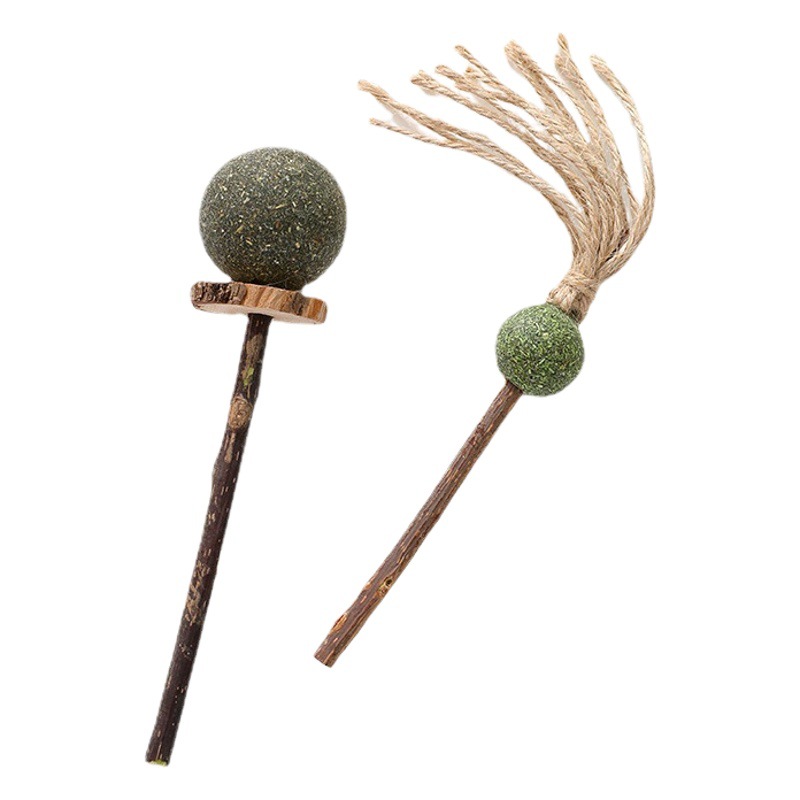 Catnip lollipop Polygonum multiflorum diente palo de limpieza al por mayor molar gato snack bola pelo quitar lamiendo alimentos para mascotas