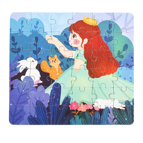 Preschool Birthday Gift Fairy Tale Children's Educational Christmas Puzzle Astronaut 36PCS Paper Cartoon Mini Puzzle