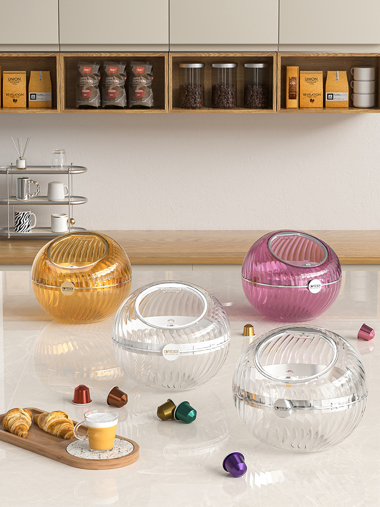 Coffee capsule, storage box, table tea bags, storage system