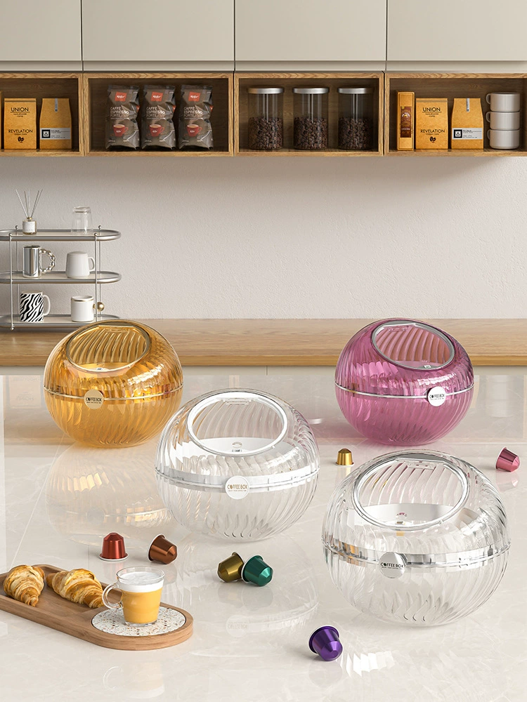 Coffee capsule, storage box, table tea bags, storage system