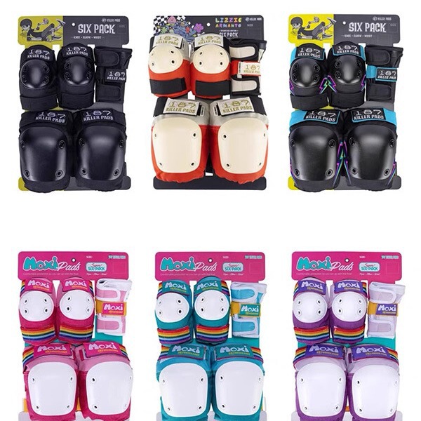U.S. 187KillerPads Protectors Knee Pads Elbow Palm Wrist suit Adult Roller Skate Board Professional Import
