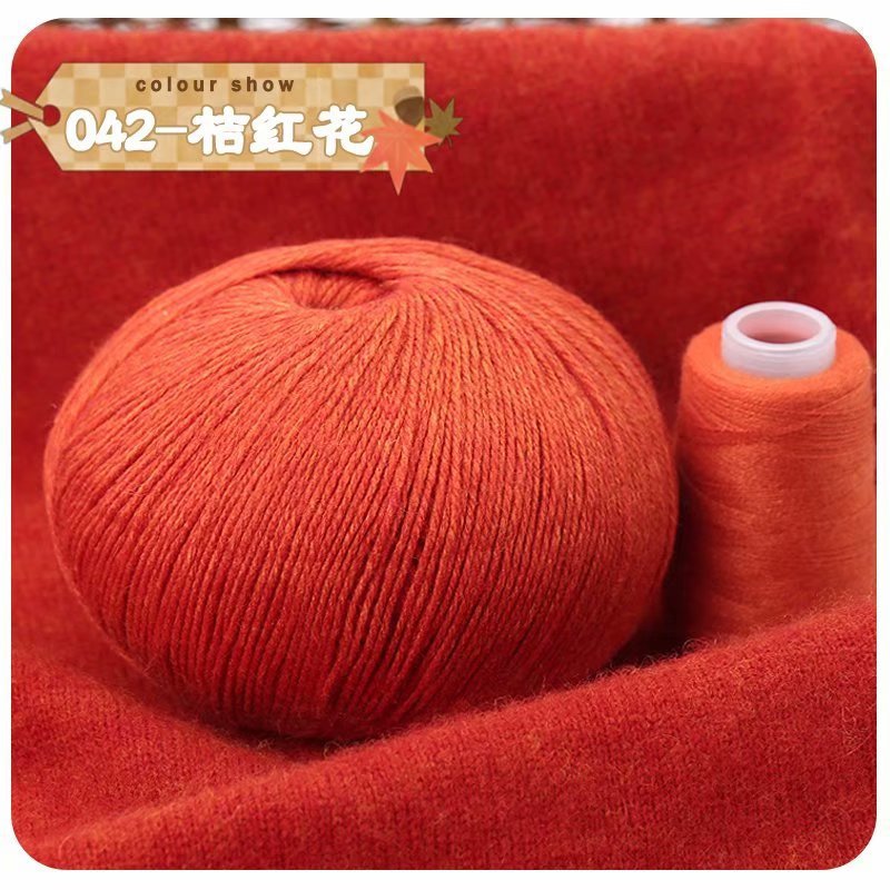 Lavado sin encogimiento Hilo de Cachemira de 3 hilos tejido a mano suave y ajustado bufanda de bebé sombrero abrigo hilo tejido a mano lana tejida a mano