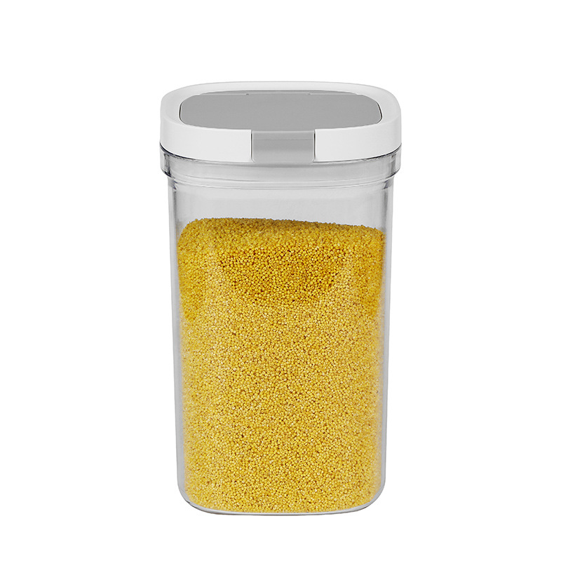 Tarro Hermético para Leche en Polvo de Plástico y Silicona con Cierre Magnético para Cocina