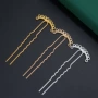 多孔电镀流苏合金发钗
