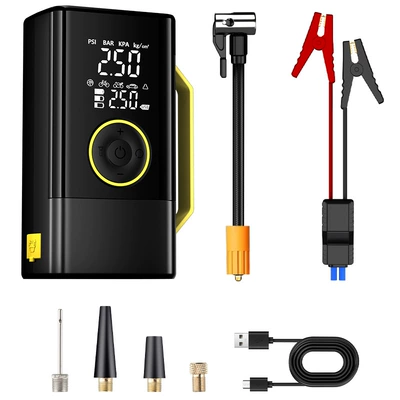 Intelligent digital display car wireless Hava nasosu - 2-6000-mah-smart-clip