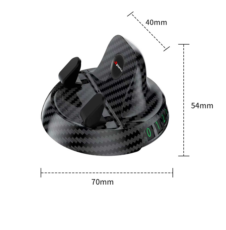 Car Dashboard Multi-Function Car Mobile Phone Anti-Slip Mat Universal Carbon Fiber Pattern Mobile Phone Navigation Bracket Ready for Sale