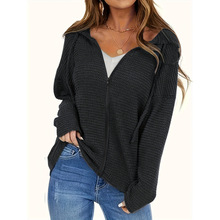 F 37400 Drawstring Hooded Zip Jacket ������ñ�������мп�