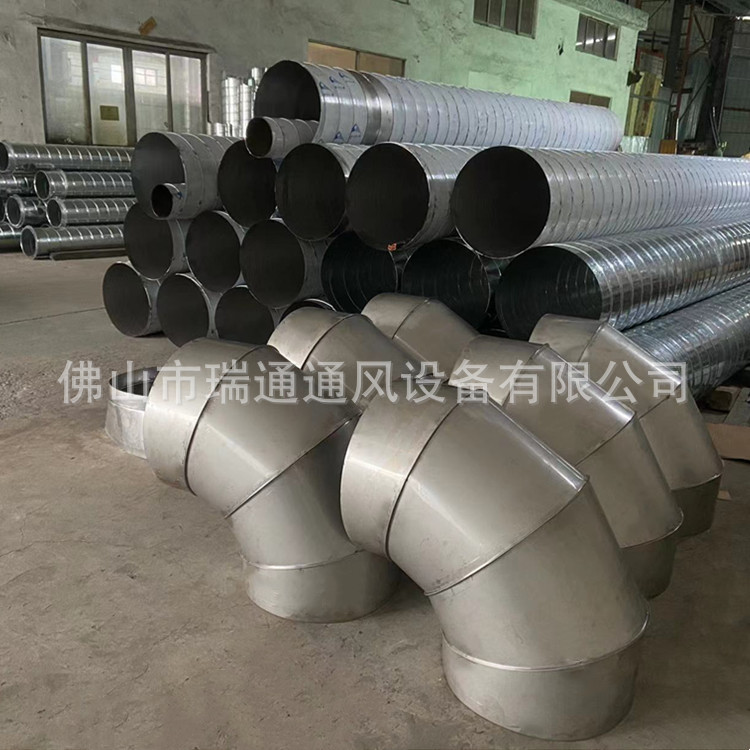 白铁皮镀锌螺旋风管除尘排烟管201不锈钢螺旋风管工业通风管道