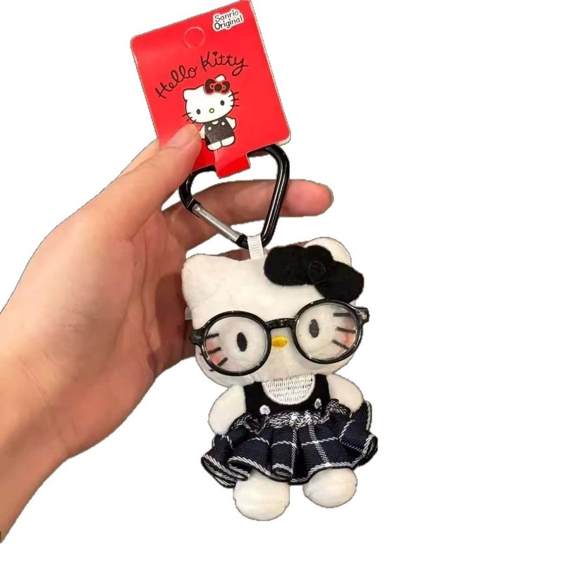 赫本风hellokitty小挂件可爱毛绒公仔女生高级感书包配饰送闺蜜|undefined