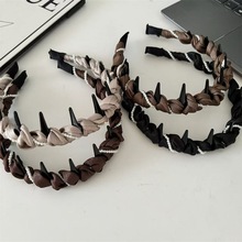 高级感波浪防滑珍珠发箍气质时尚外出发卡百搭简约发带甜美发饰女