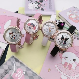 Kuromi children's diamond-encrusted cartoon waterproof boys and girls quartz watch cute creative time-keeping children's watch