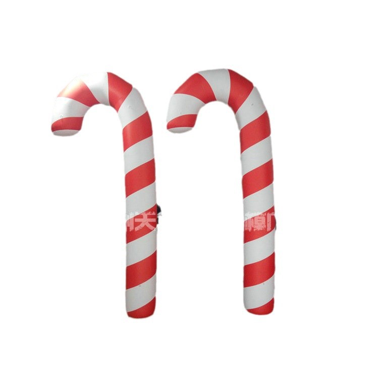 Los fabricantes de modelos inflables suministran palillo de Navidad inflable PVC decoración de Navidad muleta de aire cerrado