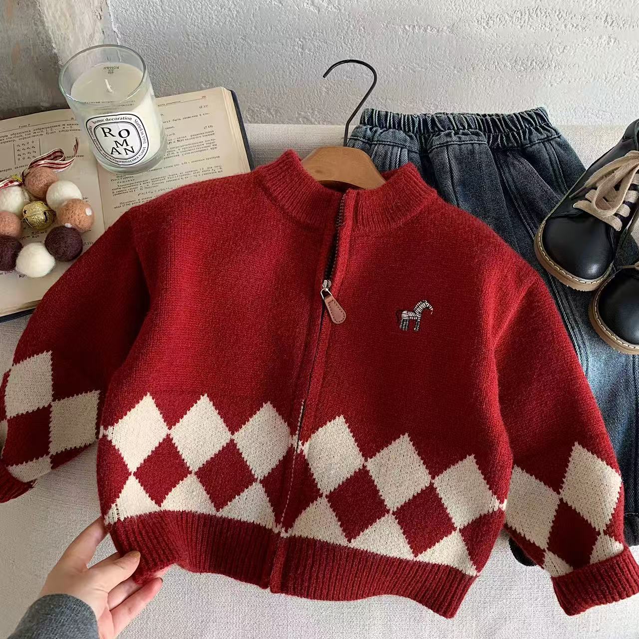 Children's festive winter sweater