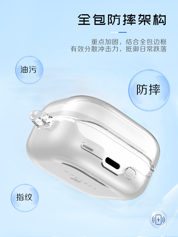 Ốp hộp tai nghe Samsung Buds4/Buds4 Pro chống sốc trong suốt nắp bật — Siêu bảo vệ - Phiên bản Không gian - Trắng trong suốt, Siêu bảo vệ - Phiên bản Không gian - Đen trong suốt, Siêu bảo vệ - Phiên bản Không gian - Hồng trong suốt, Samsung Buds4/4Pro chi tiết 6