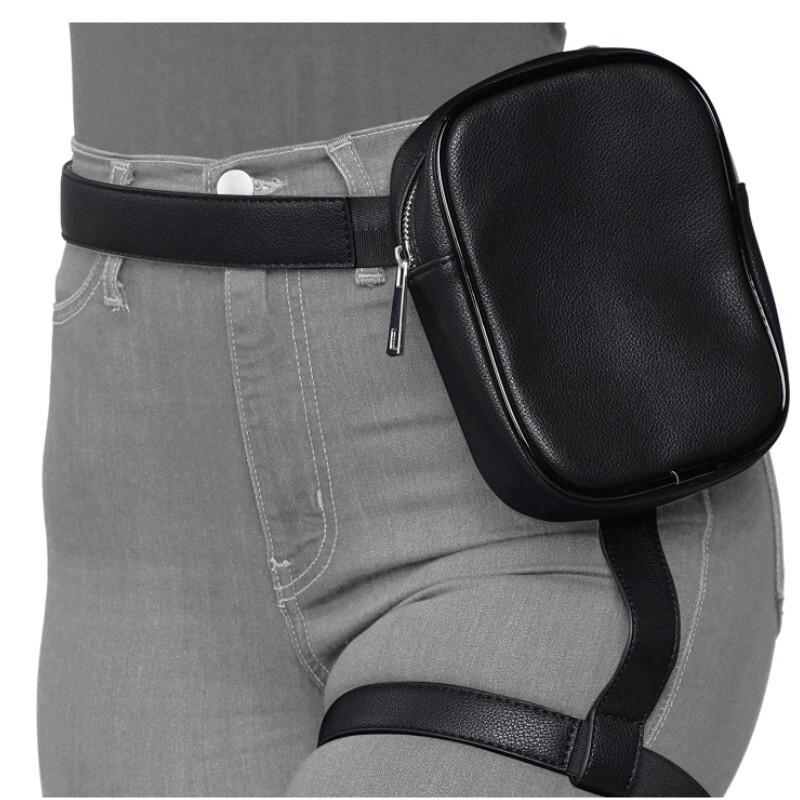 in stock Wholesale-Amazon New Fishnet Stockings Tight Wallet-Thigh Wallet, Ladies Belted Pockets