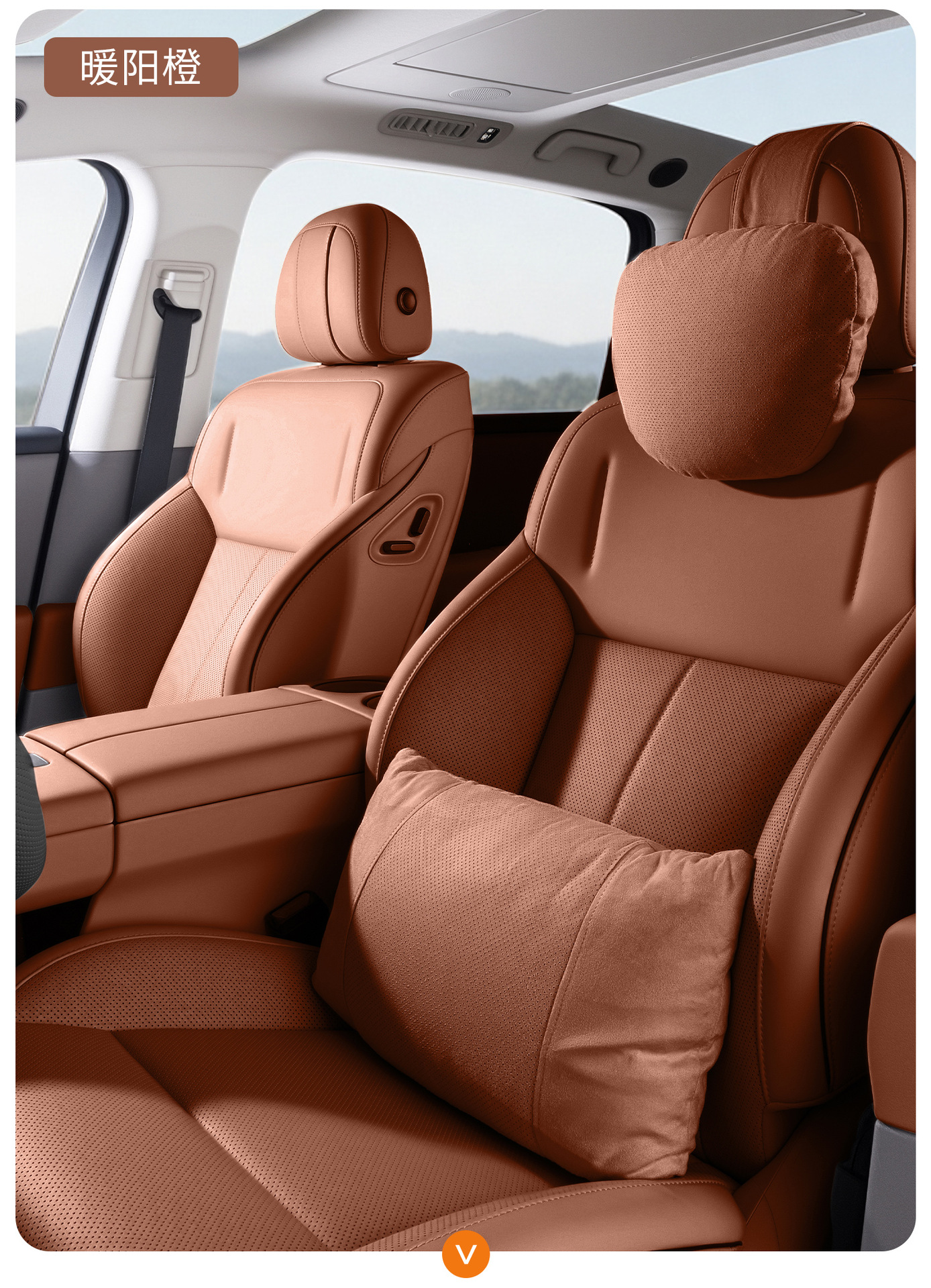 Car Headrest, Neck Pillow, Lumbar Support, Car Cushion for Mercedes-Benz, Sleeping Pillow, Deer Skin Velvet Car Accessories for All Seasons