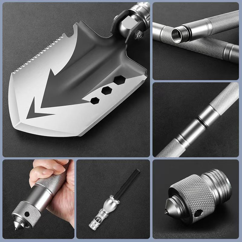 Jiang Fenfa pala de ingeniero multifuncional pala de campamento plegable al aire libre pala de coche pesca pala de ingeniero chino acero al manganeso