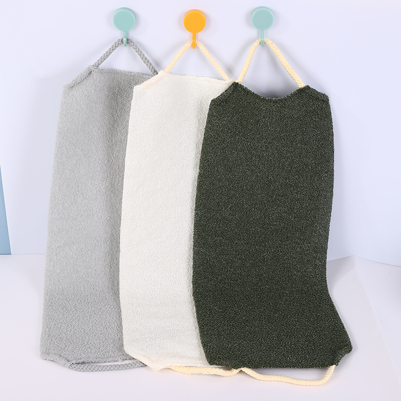 Powerful Decontamination Coarse Sand Pull Sling, Long Elastic Pull Back Strip, Double-Sided Bath Towel, Back Rub Without Asking Anyone to Remove Mud and Relieve Itching