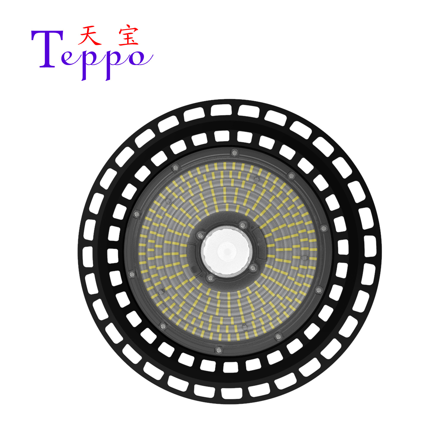 带感应100W UFO飞碟灯外壳LED工矿灯套件 仓库厂房高棚灯压铸外壳
