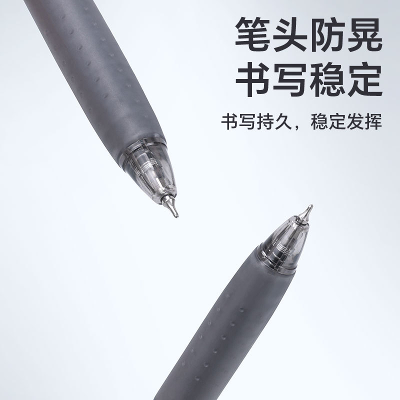 Presione el bolígrafo neutro de firma de oficina bolígrafo negro de 0.5 mm pincel de secado rápido bolígrafo maestro corrección mal etiqueta bolígrafo rojo