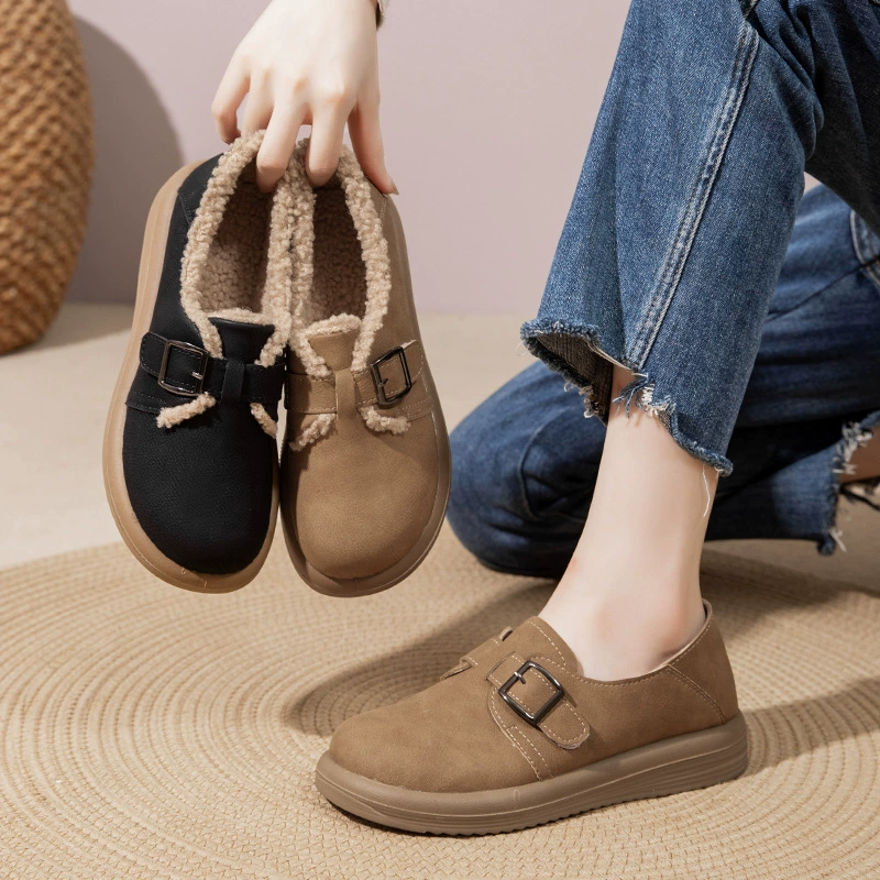 2024 новые кожаные туфли с толстой подошвы