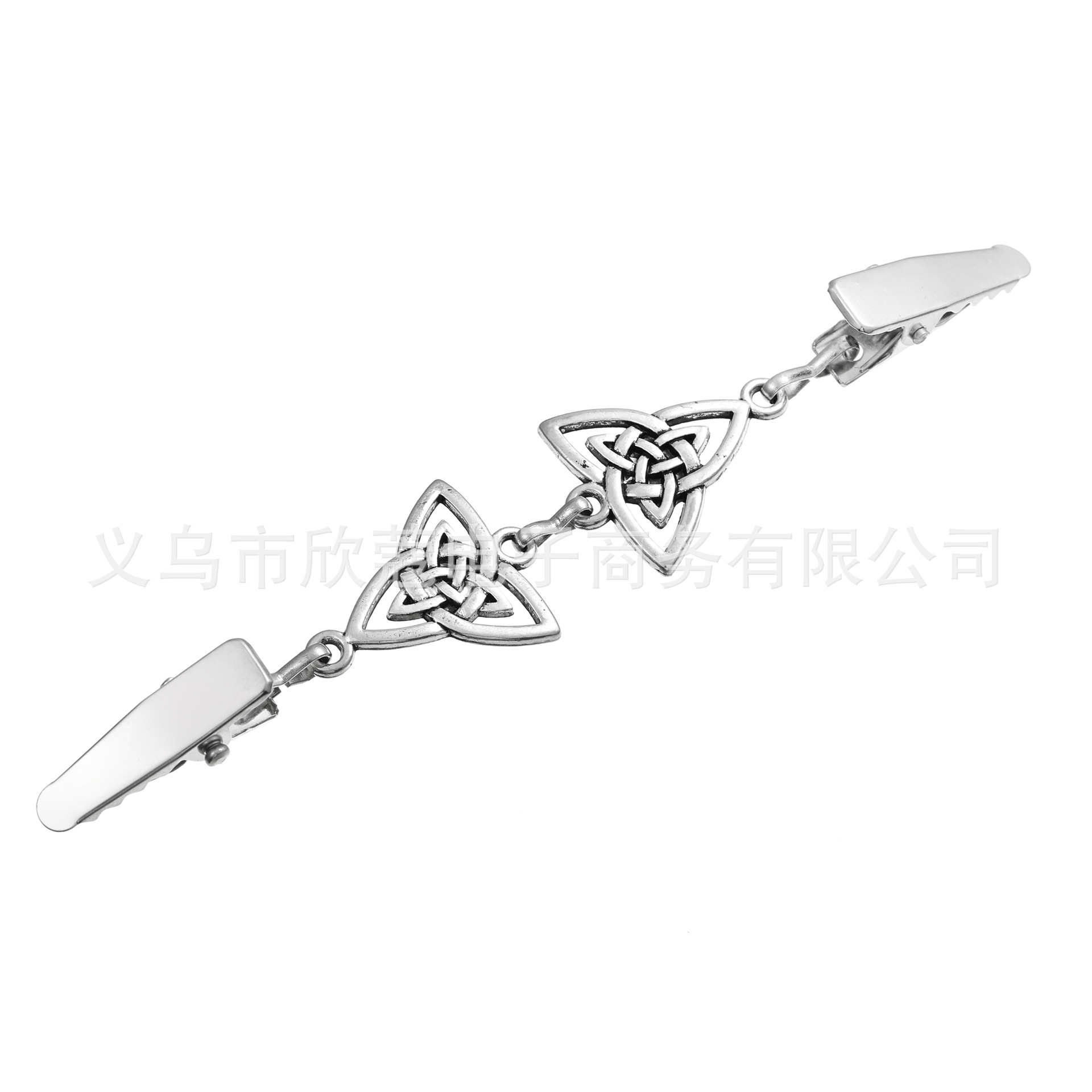 Venta caliente clip de cuello transfronterizo clip de suéter geométrico simple ropa rompevientos chal clip hebilla anti-exposición de las mujeres