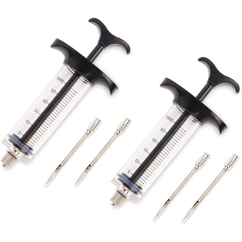 Turkey Injector 30ml Barbecue Sauce Injector Kitchen Tool Center Rod Plastic Seasoning Injector