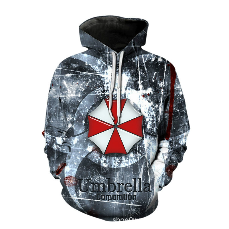 2023 Весна трансграничная Европа и США новый свитер 3D-цифровая печать Биохимический Кризис толстовка с капюшоном Мода Повседневная тенденция