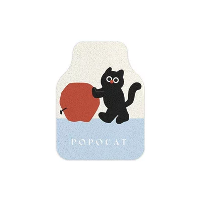 pet silk loop car floor mats: Avtomobil döşəmə paspasları - red-fruit-kitten-single-front-row-silk-loop-5060cm1969-2362
