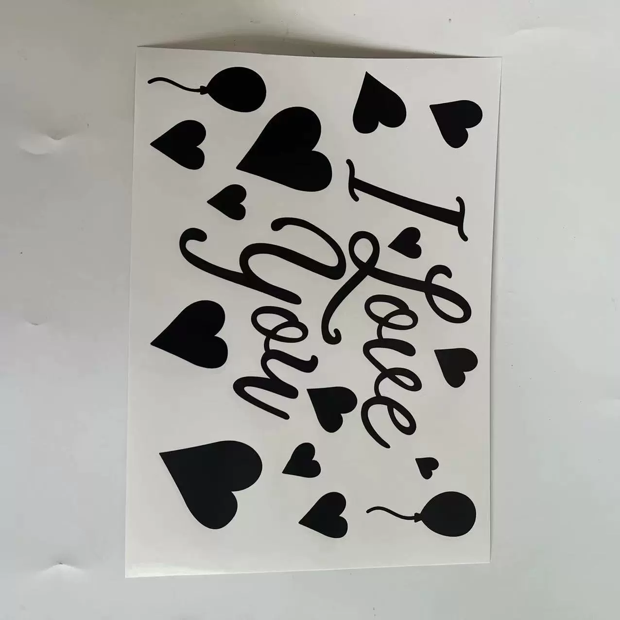 Transparent sticker, balloon, new collection, DIY