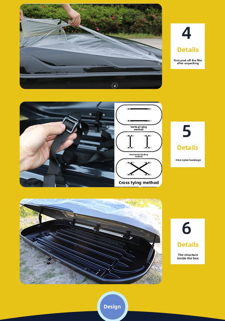 Universalcarroofbox-Largecapacity Roof Luggage Box Car-Mounted Expansion Large Capacity