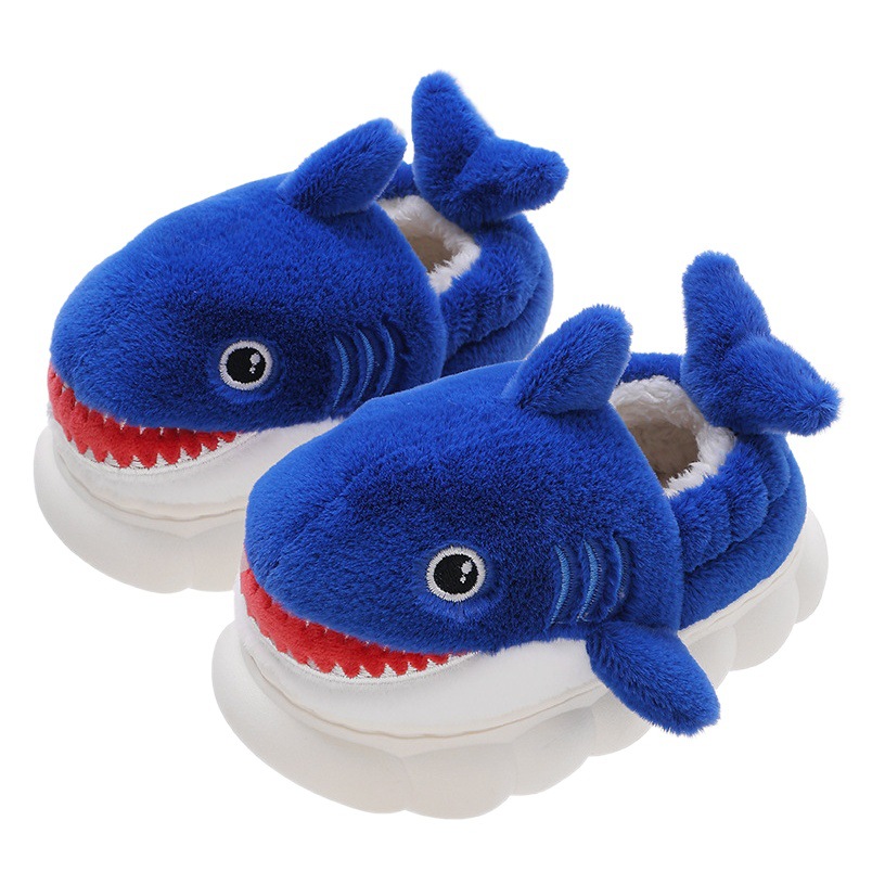 Zapatillas de algodón para niños de invierno con tacón niños padre-hijo cálido forro polar Inicio Niñas antideslizantes zapatos de algodón para niños con suela gruesa