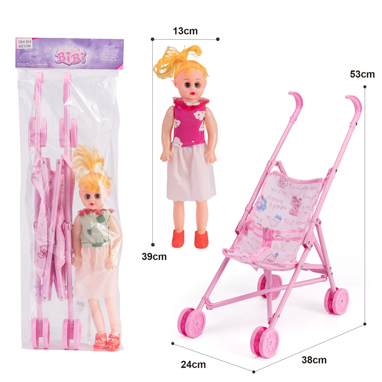 Фабрика внешней торговли прямые детские игрушки для девочек дома симулятор складной тележки для малышей