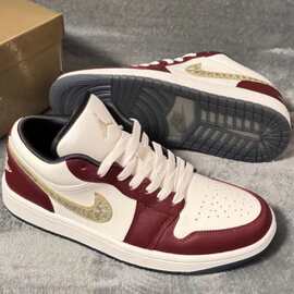 NK Air Jd1 Low SE Year of the Dragon金羽舒适低帮复古休闲板鞋